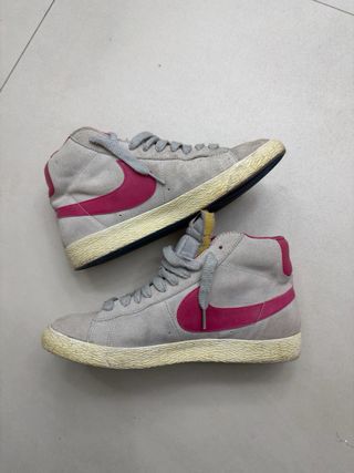 Nike Blazer Grigio Rosa Tg 42 Usate
