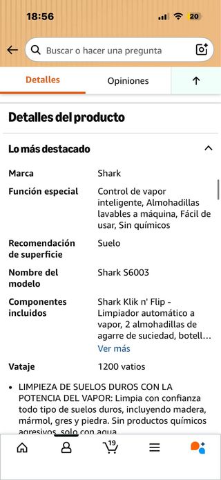 Mopa Vapor Shark Klik and Flip