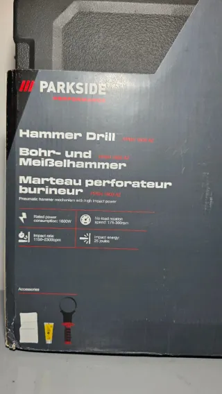 Martillo Perforador Parkside 1600W SDS Max