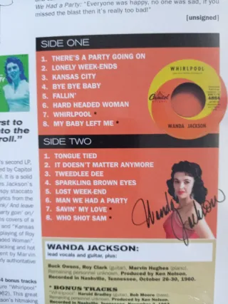 Wanda Jackson LP. Vinilo.