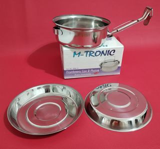 Fiambrera M-TRONIC 16cm Acero Inoxidable 2 Platos