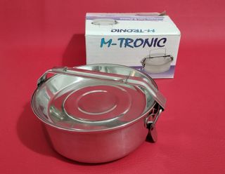 Fiambrera M-TRONIC 16cm Acero Inoxidable 2 Platos