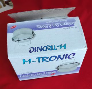 Fiambrera M-TRONIC 16cm Acero Inoxidable 2 Platos