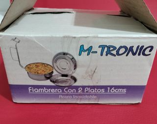 Fiambrera M-TRONIC 16cm Acero Inoxidable 2 Platos