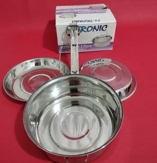 Fiambrera M-TRONIC 16cm Acero Inoxidable 2 Platos