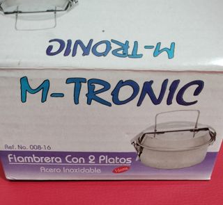 Fiambrera M-TRONIC 16cm Acero Inoxidable 2 Platos