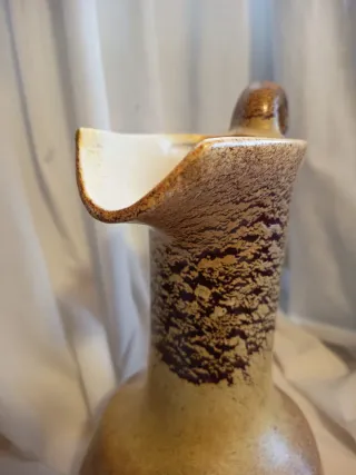 Vaso Roberto Rigon Ceramica Beige Marrone