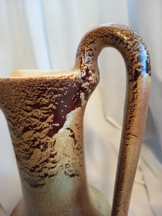 Vaso Roberto Rigon Ceramica Beige Marrone