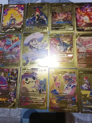 Cartas Pokémon Doradas Coleccionables