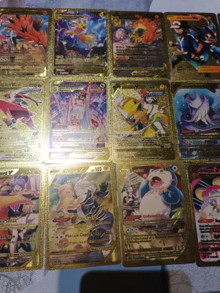 Cartas Pokémon Doradas Coleccionables