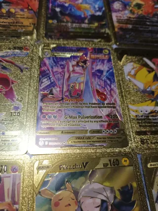 Cartas Pokémon Doradas Coleccionables