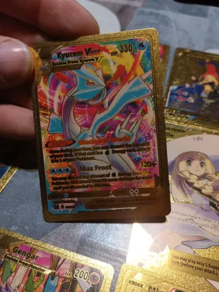 Cartas Pokémon Doradas Coleccionables
