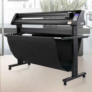 Cortadora de Vinilo, Plotter de Vinilo de 1350 mm, Cortadora de Plotter con Pantalla LED, Semi-Automática con Ojo Óptico Integrado, Compatible con el Software SignMaster para el Sistema Windows co...