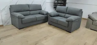 Sofá 3 plazas + Sofá 2 plazas gris