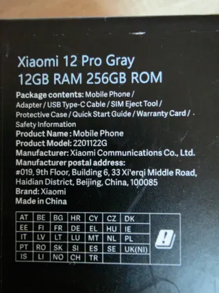 Xiaomi 12 Pro 256GB Gris