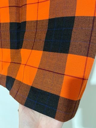 Falda Zara Midi Tubo Cuadros