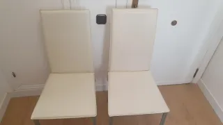 2 Sillas Beige y Gris