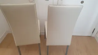 2 Sillas Beige y Gris