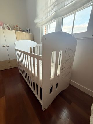 Cuna Minicuna Blanca Oso