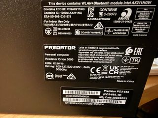 Predator Orion 3000 PO3-655 i7-14700 RTX 4060