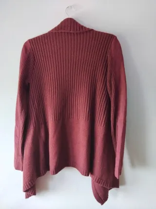 Chaqueta roja de punto