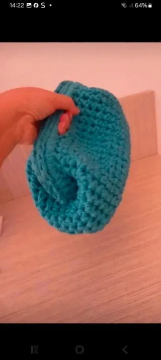 Clutch turchese fatto a mano bellissimo filato