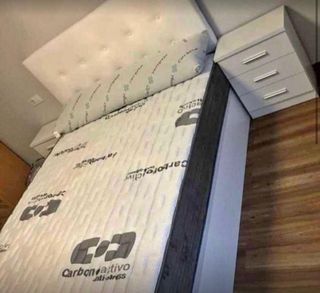 OFERTA Cabeceros polipiel /Mesitas Madera