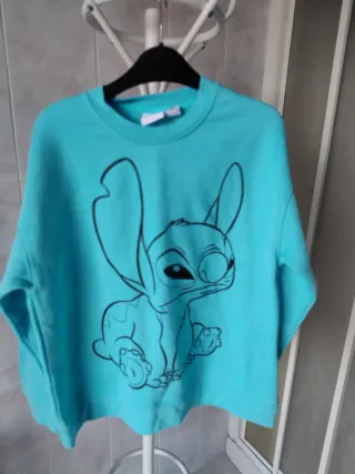Felpa Disney Stitch Azzurra