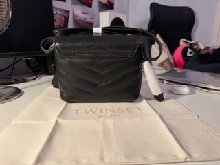 Borsa Twinset nera trapuntata