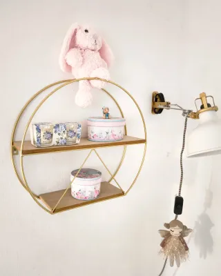 Estantería redonda de pared