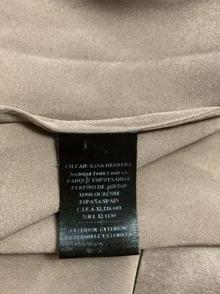 Blusa seda Carolina Herrera marrón