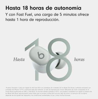Beats Solo Buds Bluetooth 18h autonomía
