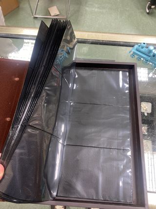 Álbum de fotos de piel con 2 marcos