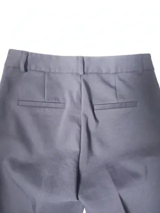 Pantaloni neri dritti con spacchetti Tg40