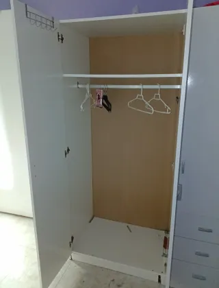 Armario ropero madera blanco