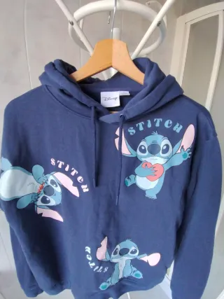 Felpa Stitch Disney Blu