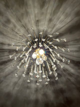 Lámpara araña lágrimas cristal