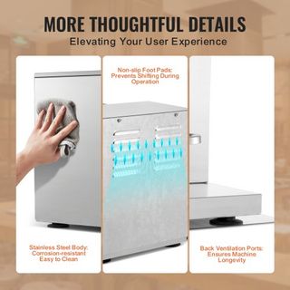 Máquina de Hacer Batidos, Máquina de Agitador de Té de Leche Comercial de 120W, Máquina Mezcladora de Batidos de Cabeza Única, Licuadora de Batidos Ajustable de 0-180s, con Taza de Acero Inoxidabl...