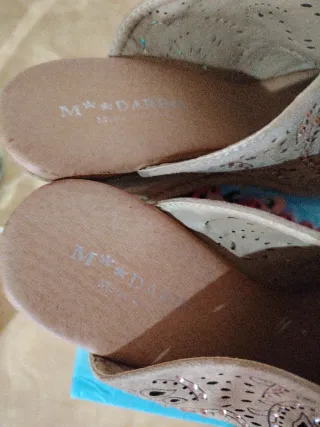 Mandarina Zapatos Abiertos Mujer Talla 41