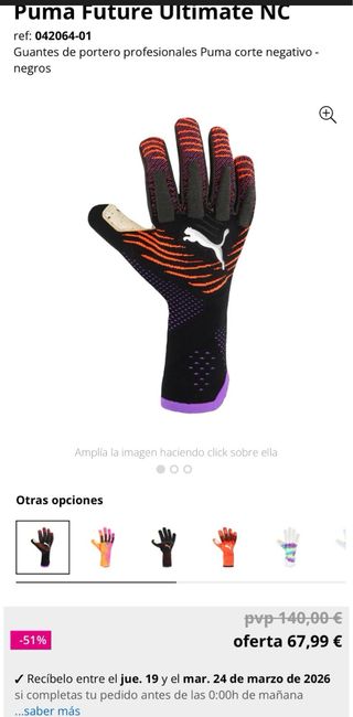 Guantes Portero Puma Talla 11