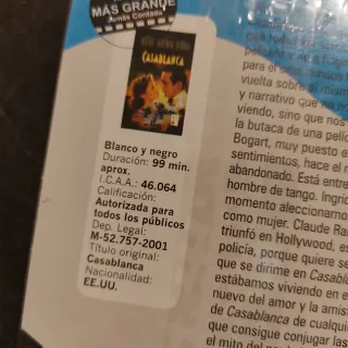 Casablanca VHS precintado