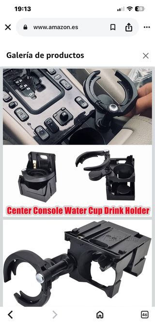 Portavasos giratorio para bebidas, consola central