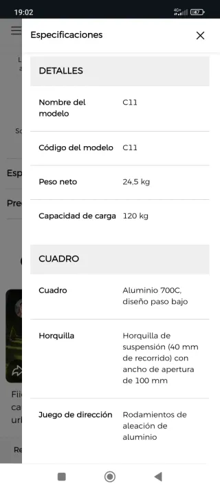 Bicicleta Eléctrica Urbana Fiido