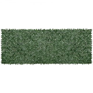 Valla de Privacidad de Hiedra, Pantalla de Pared Verde Artificial de 1.5 x 4m, Valla de Hiedra Verde con Respaldo de Tela de Malla y Junta Reforzada, Decoración de Hojas de Vid Falsa para Jardín E...