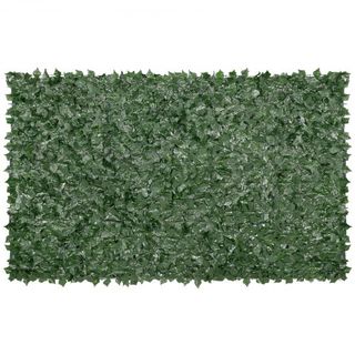 Valla de Privacidad de Hiedra, Pantalla de Pared Verde Artificial de 1.5 x 3m, Valla de Hiedra Verde con Respaldo de Tela de Malla y Junta Reforzada, Decoración de Hojas de Hiedra Falsa para Jardí...