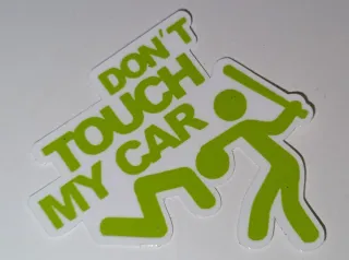 Pegatina Don't Touch My Car
