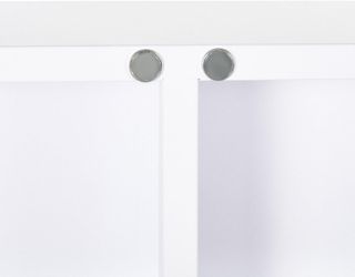 Armario de Medicamentos de 6 Estantes con Cerradura y 2 Llaves de Seguridad, Mueble para Medicinas de Acero, 55X18X60 Cm, Blanco