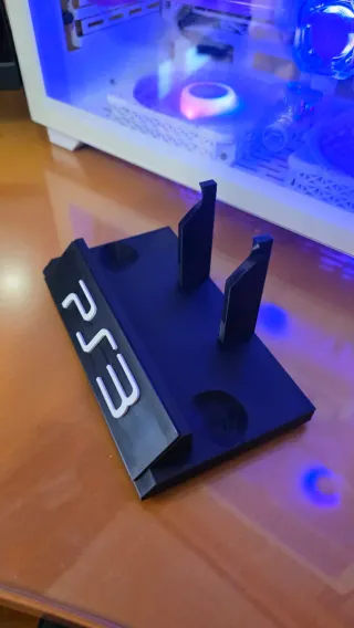 Soporte Mando PS3 con logo frontal