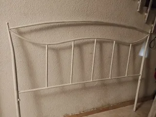 Cabecero forja blanco