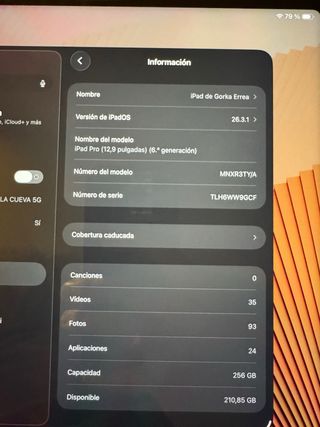 iPad Pro 12.9 M2 256GB 6ª Gen